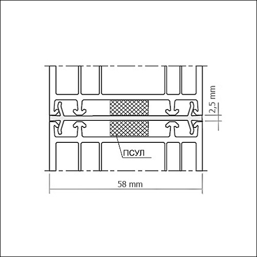 Соединитель VEKA 58-2