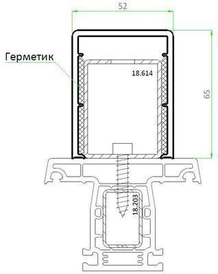 15.154У Пилястровый профиль универсальный