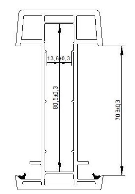 Статика H VEKA 70 мм