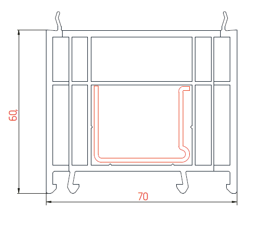 Расширитель VEKA VR-Line 60 мм