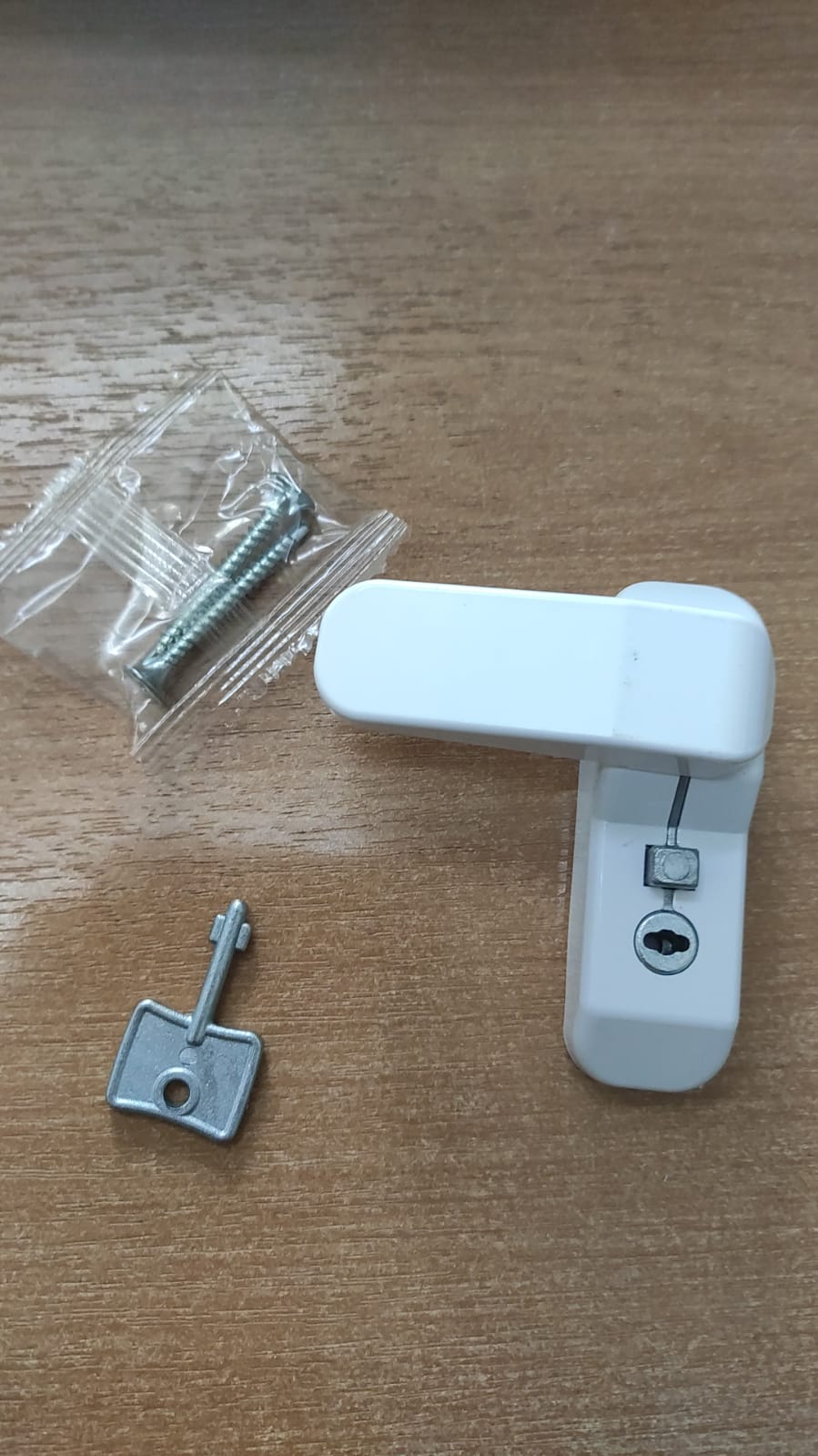 Замок блокирующий на раму Easy Lock, флажок бел/кор