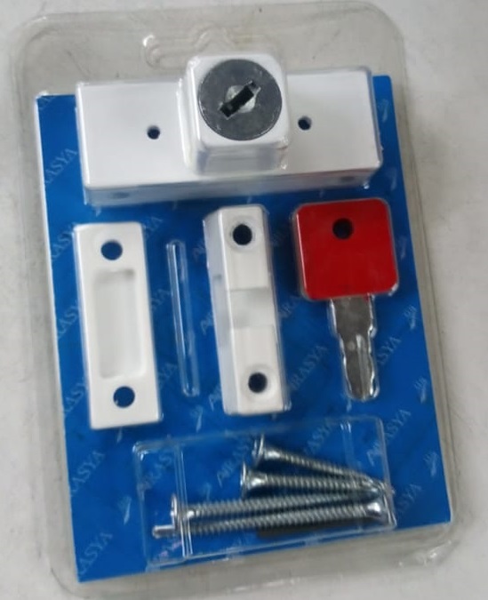 Замок блокирующий (детский) на раму Master Lock бел/кор