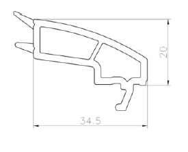 Штапик K-Line 34,5 мм